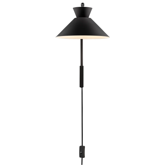 kinkiecik.pl Metalowa lampa ścienna Dial - Nordlux, czarny 2213371003